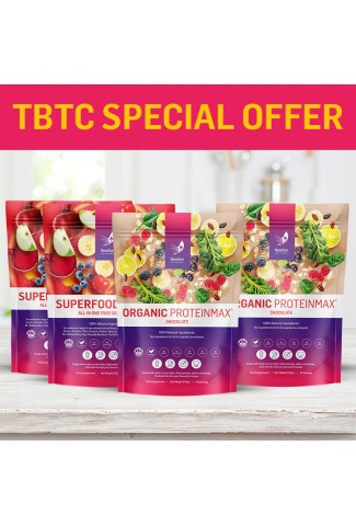 2 x Organic ProteinMax Choc, 2 x Superfoods Plus - Usual SRP £157.96